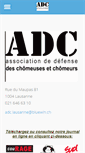Mobile Screenshot of adc-lausanne.ch